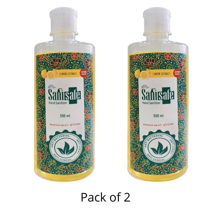Buy Sanisafe Hand Sanitizer - 500 ML (Pack of 2) | At our Best Price....